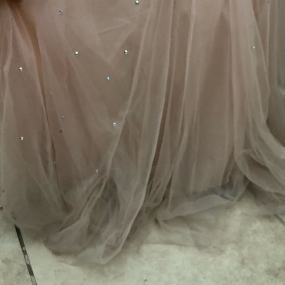 Pink Rhinestones Back Bow tie Mermaid Formal/Prom Dress - Picture 8 of 10